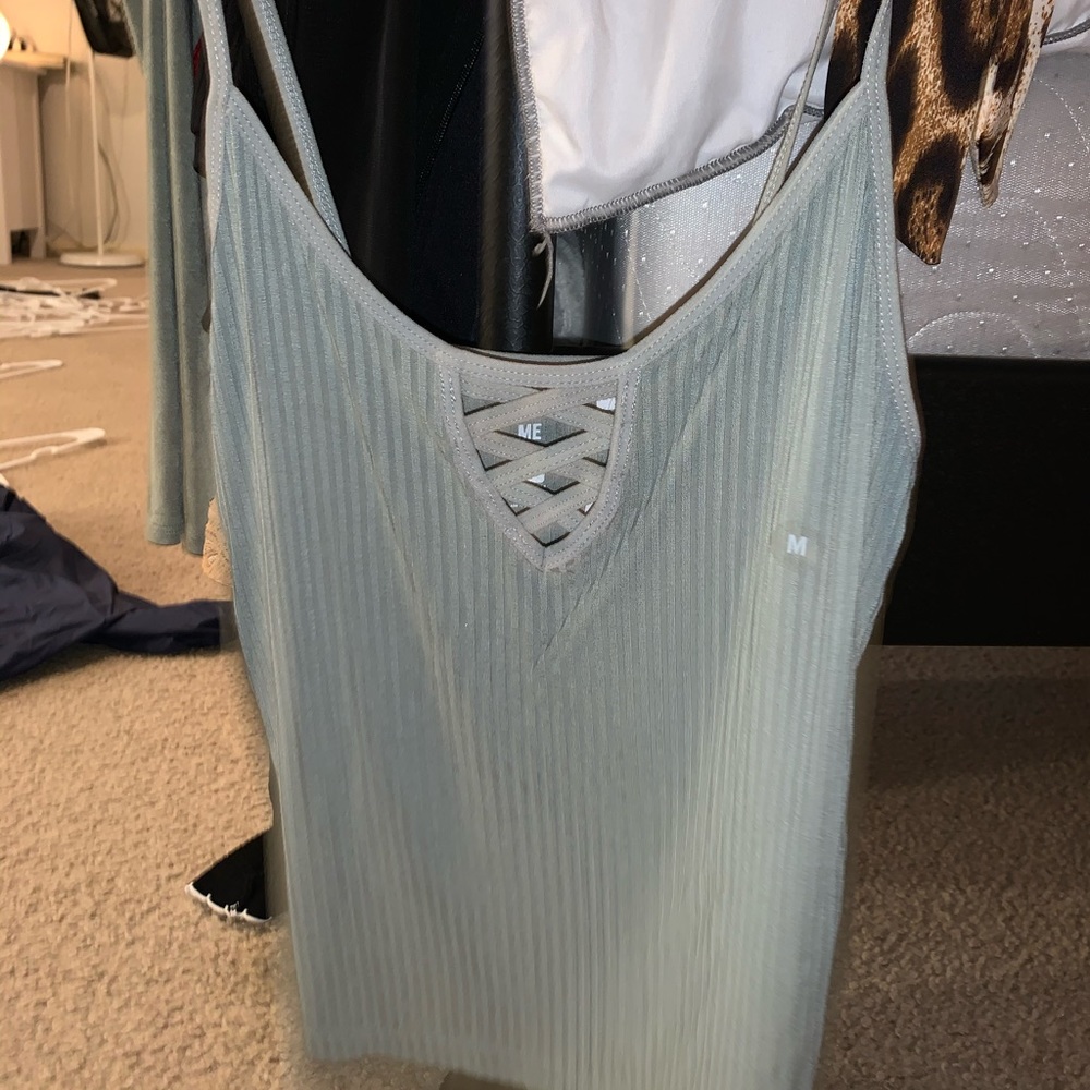 Teal tank top